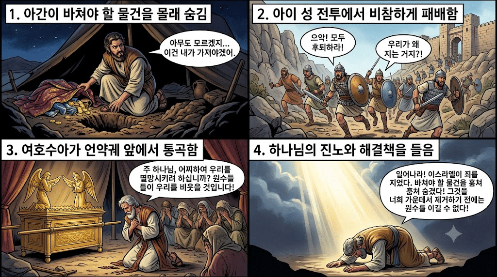 여호수아 7장 1~13